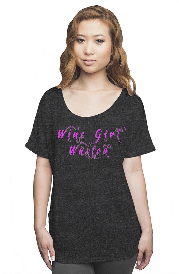 DS wine Girl slouchy tee